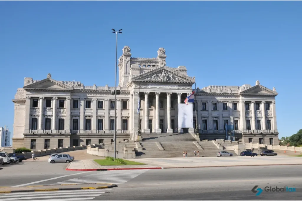 Legislative Palace in Montevideo, home of the Parliament that passes Uruguay's residency laws